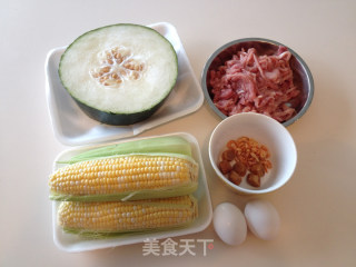 鲜味玉米冬瓜羹的做法步骤：1