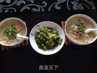鲜虾鲍鱼砂锅粥的做法步骤：9