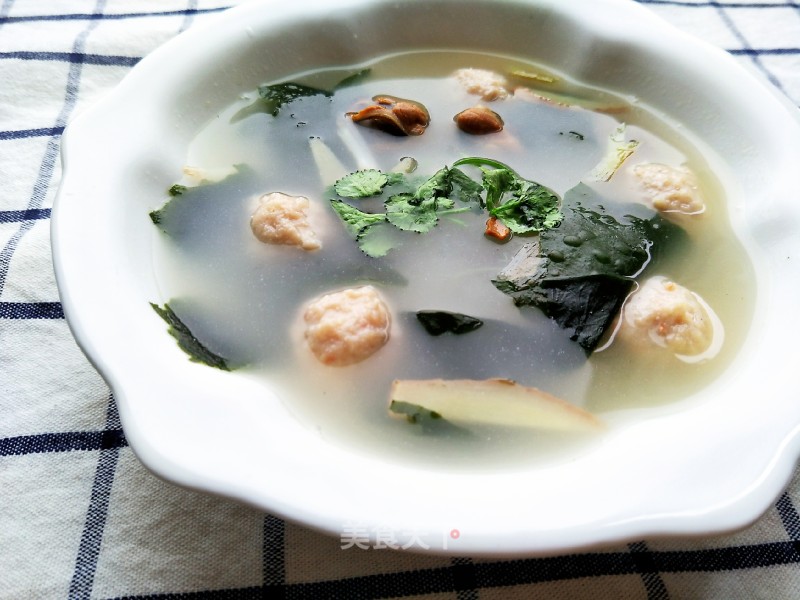 冬瓜虾丸海带汤的做法