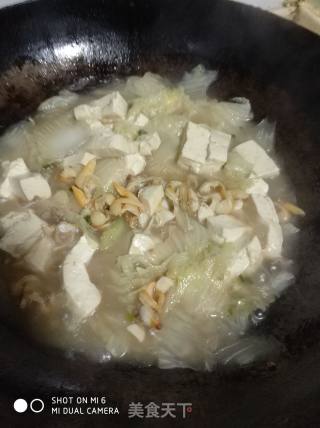 黄蚬子炖豆腐的做法步骤：4