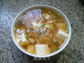 海瓜子豆腐汤的做法步骤：10