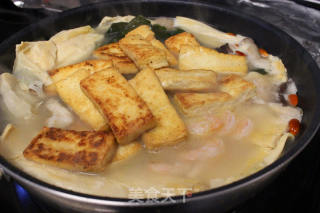 海鲜豆腐煲的做法步骤：18