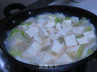 笔管鱼炖白菜豆腐的做法步骤：14