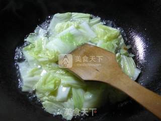 咖喱圆蛤煮白菜的做法步骤：3