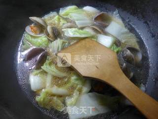 粉丝白菜圆蛤汤的做法步骤：7