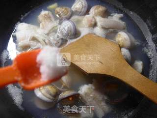 圆蛤虾潺汤的做法步骤：7