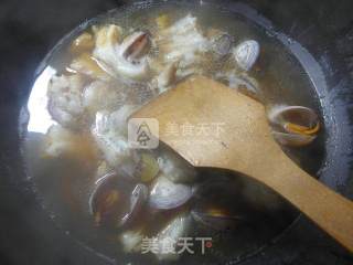 圆蛤虾潺汤的做法步骤：8