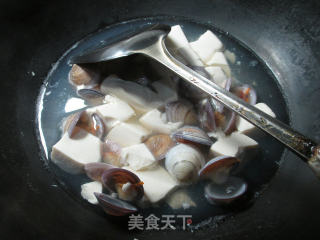圆蛤豆腐汤的做法步骤：8