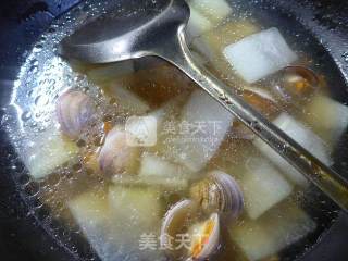 圆蛤冬瓜汤的做法步骤：7