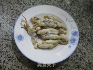 尖椒蟹味菇蛏子 的做法步骤：2
