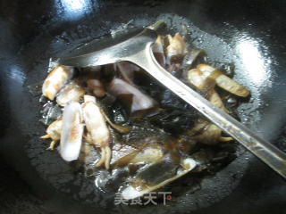 海带炒蛏子的做法步骤：7