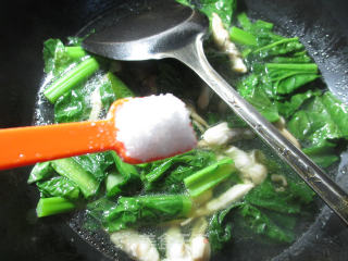 【宁波】蛏子天菜芯羹 的做法步骤：6