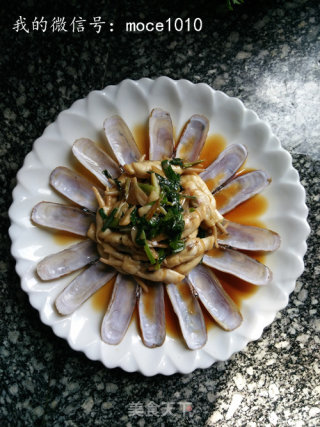 小策海鲜今日菜谱：葱爆蛏子的做法步骤：12