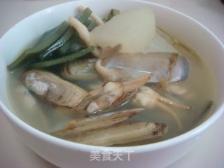海带蛏子鲜汤的做法步骤：5