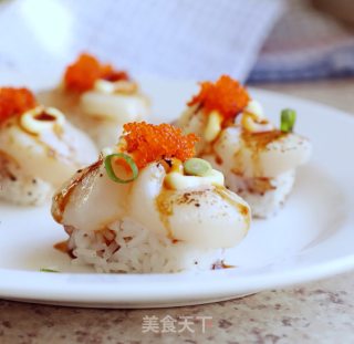 鲜贝寿司的做法步骤：8