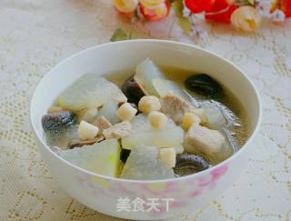 香菇鲜贝冬瓜汤的做法步骤：9