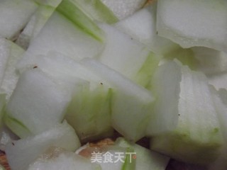 鲜贝虾仁炒冬瓜的做法步骤：7