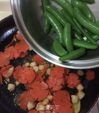鲜贝炒甜豆的做法步骤：7