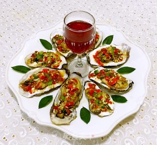 蒜蓉彩椒烤牡蛎的做法步骤：12