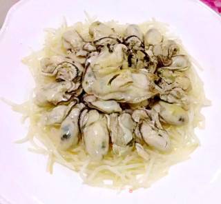 葱油牡蛎芽菜的做法步骤：3