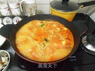 主妇版韩式海鲜汤的做法步骤：5