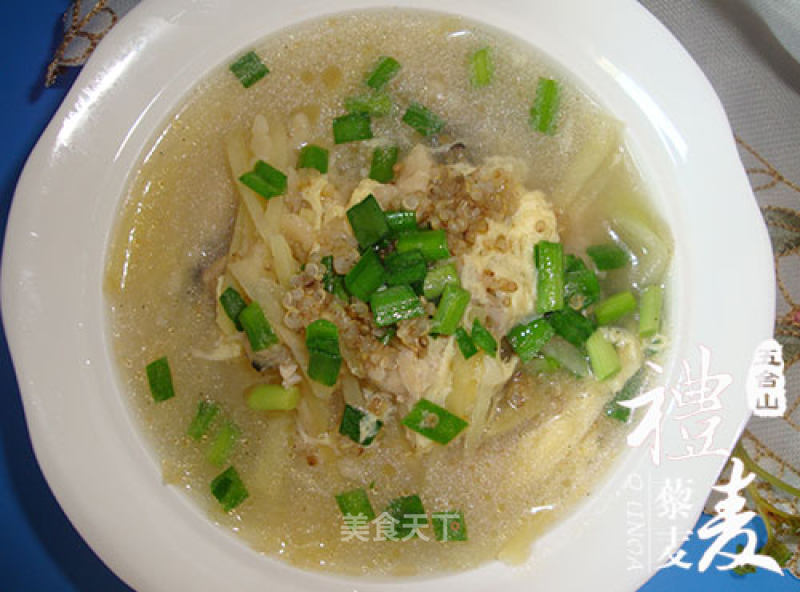 海鲜藜麦疙瘩汤的做法