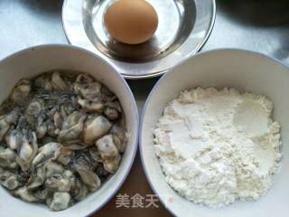 香煎牡蛎的做法步骤：1