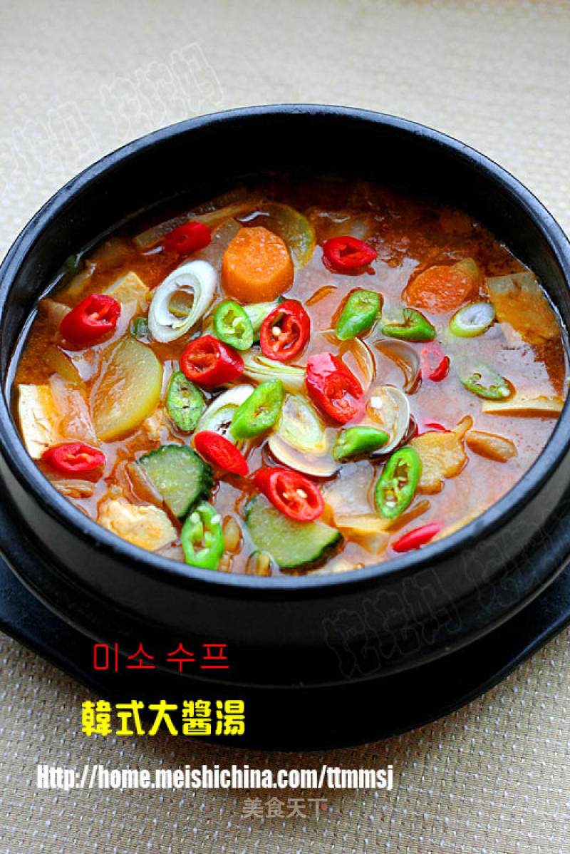 健康开胃的低脂美食 韩式大酱汤的做法