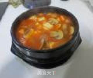 韩式辣豆腐汤的做法步骤：7