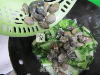 小白菜花蛤汤的做法步骤：6
