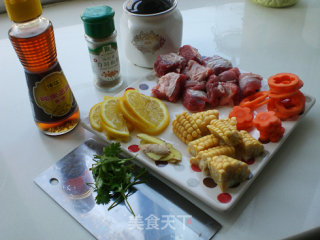 柠檬花蛤牛腩汤的做法步骤：3