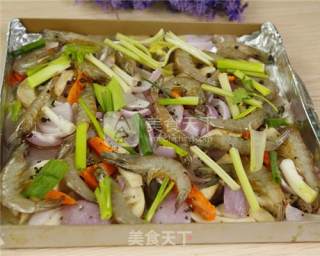 大虾烤花蛤的做法的做法步骤：7