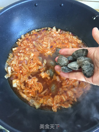 韩式花蛤豆腐脑汤的做法步骤：6