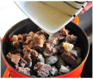 冬季进补第一鲜汤——花蛤炖羊肉的做法步骤：5