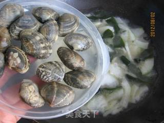 冬瓜海带花蛤汤的做法步骤：9