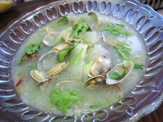 冬瓜花蛤汤的做法步骤：8