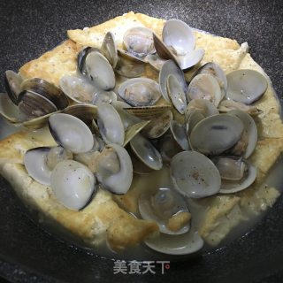 花蛤焖豆腐的做法步骤：7