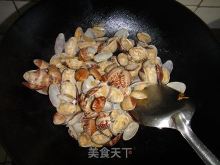 香炒花蛤的做法步骤：8