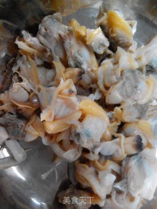 豆角炒花蛤肉的做法步骤：4