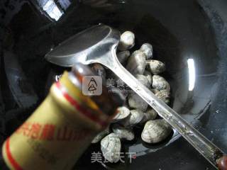 小白菜炒花蛤的做法步骤：4