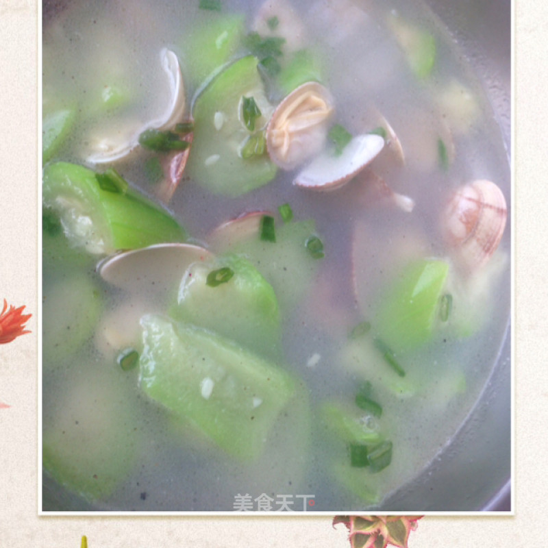 丝瓜花蛤汤的做法