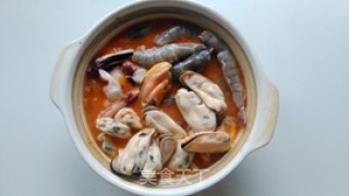 韩式泡菜海鲜汤的做法步骤：8