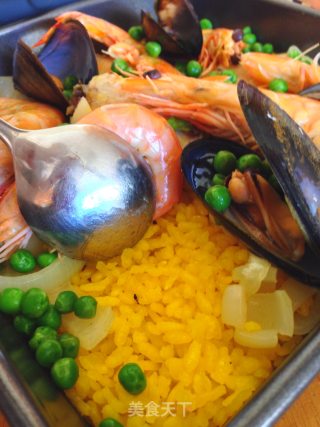 西班牙海鲜饭-电饭煲版的做法步骤：9