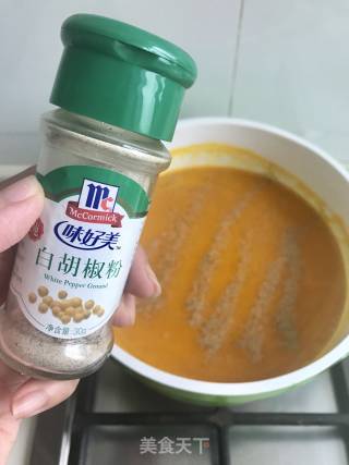 金瓜贻贝浓汤的做法步骤：7