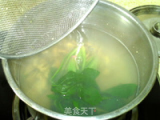 绿菠淡菜汤的做法步骤：8
