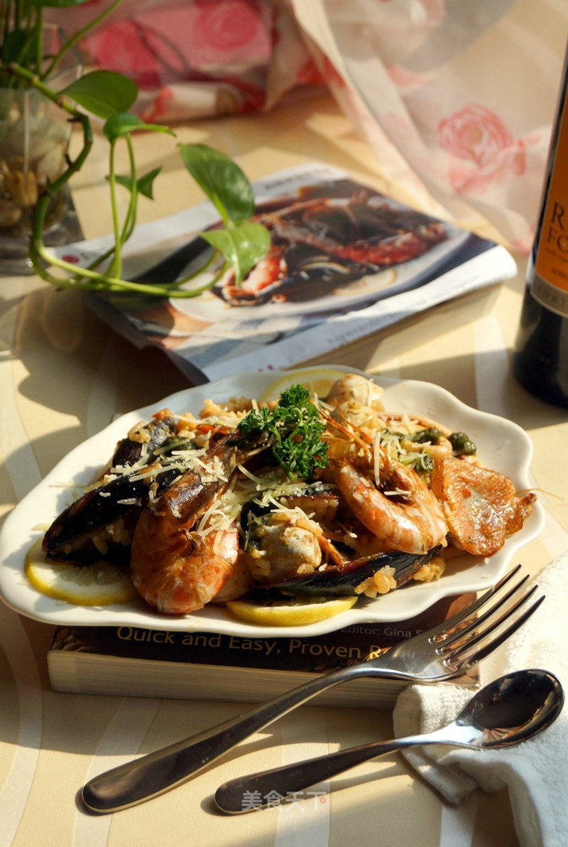 [新味COOK的试用报告]----西班牙海鲜烩饭的做法