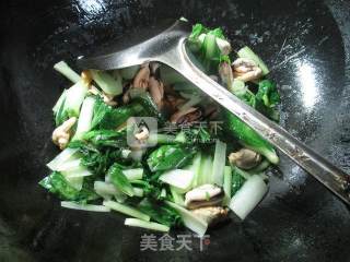 小白菜炒淡菜 的做法步骤：7