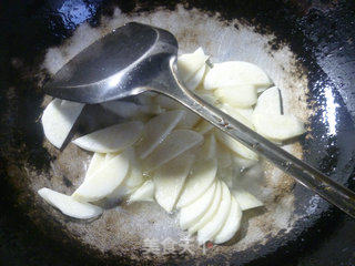 雪菜茭白炒淡菜的做法步骤：7