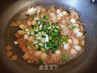 竹荪带子烩豆腐的做法步骤：10