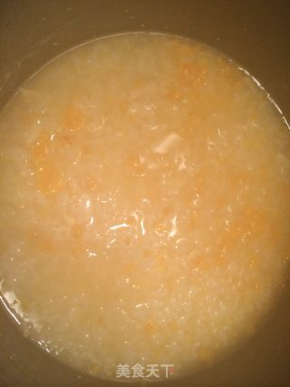 蟹黄带子粥的做法步骤：5